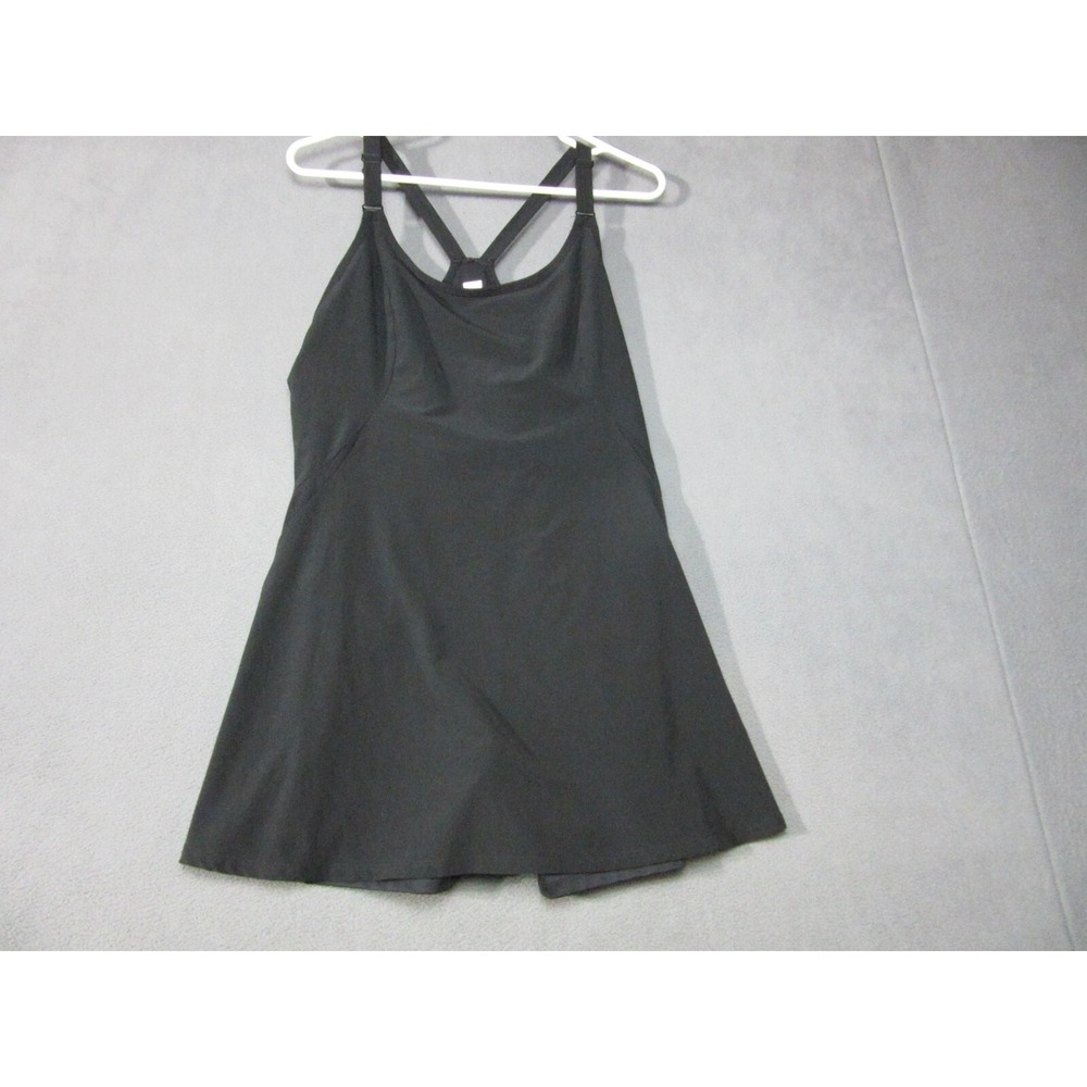 Lole Dress Womens Medium Black Good Athletic Tennis Racerback Lined LSW4167